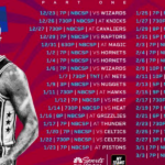 Sixers Printable Schedule 2020 21 Printable New Orleans