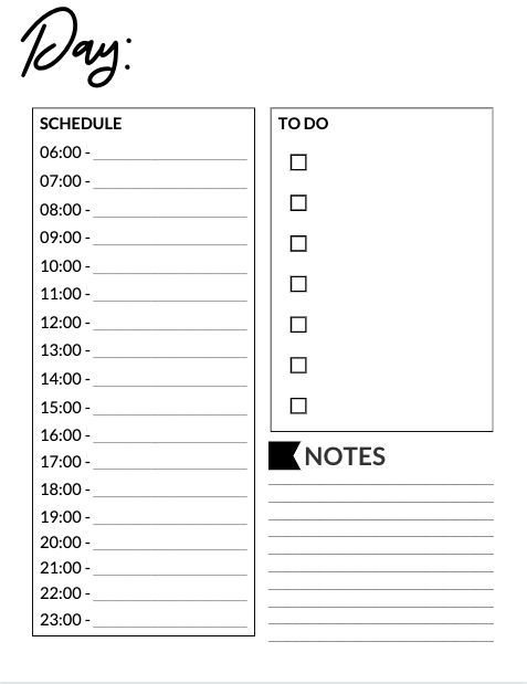 This FREE Printable Daily Planner With Time Slots Will 