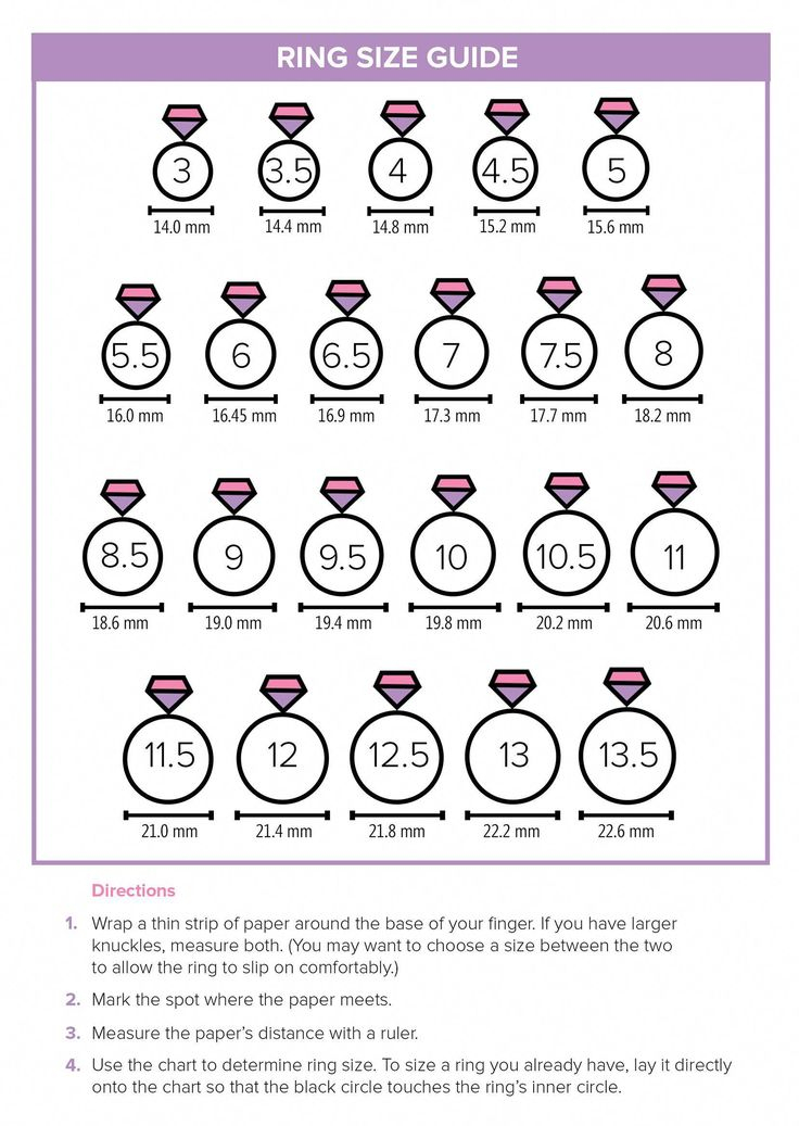 This Printable Ring Size Guide Will Help You Find The 