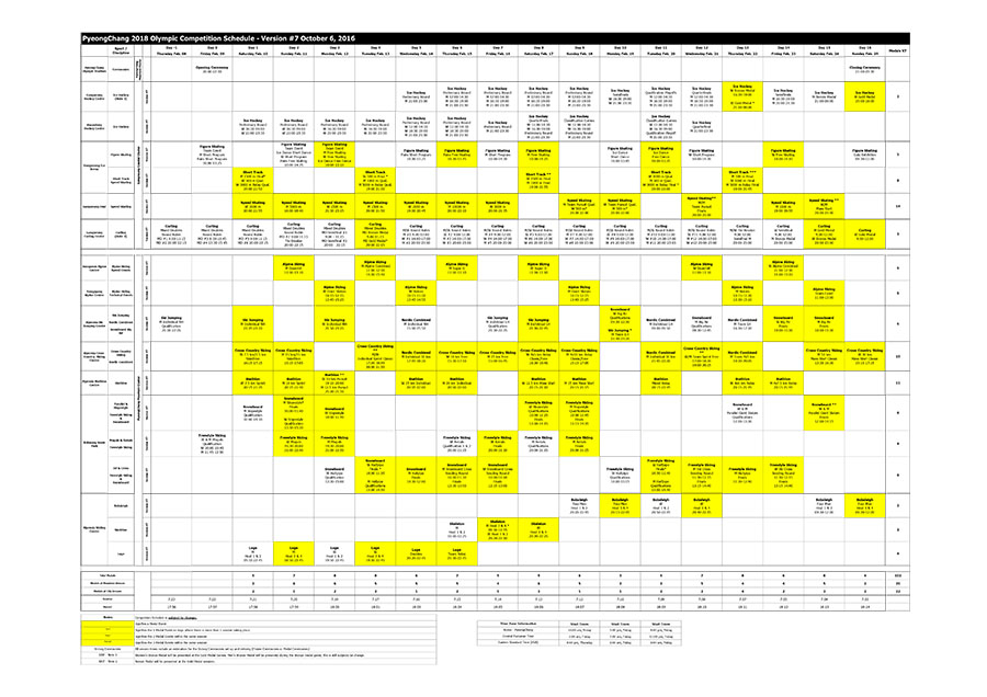 Tokyo 2020 Schedule Calendars 2025