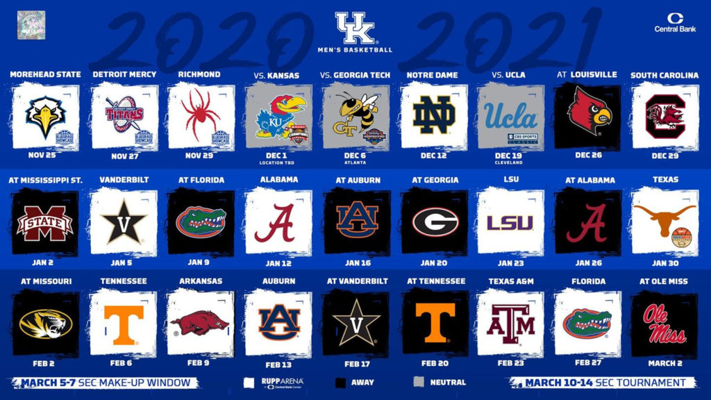 University Of Kentucky Football Schedule 2021 Printable