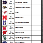 University Of Michigan Football Schedule 2021 Printable