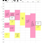 Weekly Schedule Printable Weekly Timetable A4 Weekly