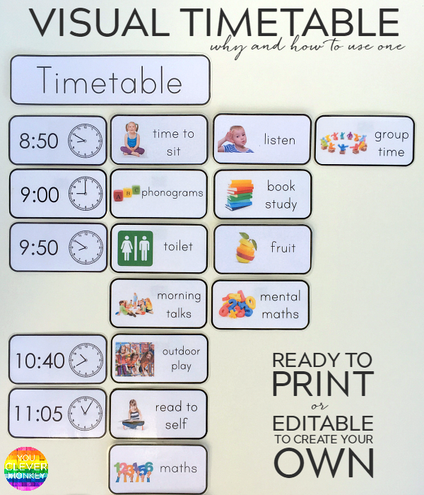 WHY AND HOW TO USE A VISUAL TIMETABLE EFFECTIVELY You 