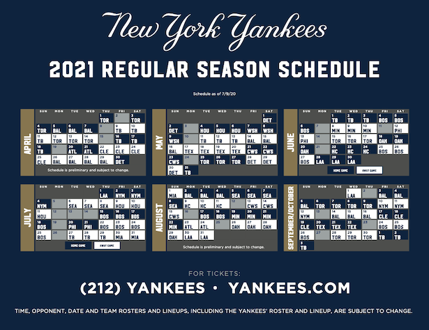 Yankees Release 2025 Schedule Muscle Sport Magazine