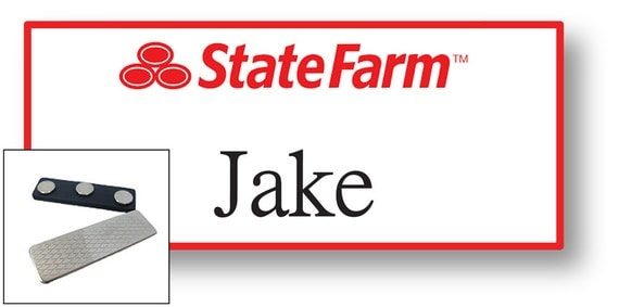 1 JAKE From State Farm Halloween Costume Name Badge Tag With A