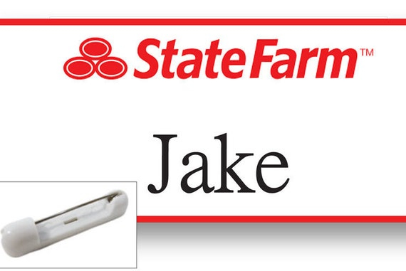 1 JAKE From State Farm Halloween Costume Name Badge Tag 
