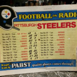 1976 Pittsburgh Steelers Pabst Blue Ribbon Bar Schedule