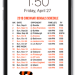 2019 2020 Cincinnati Bengals Lock Screen Schedule For