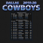 2019 2020 Dallas Cowboys Wallpaper Schedule