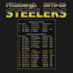 2019 2020 Pittsburgh Steelers Wallpaper Schedule