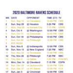 2020 2021 Baltimore Ravens Lock Screen Schedule For IPhone