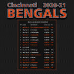 2020 2021 Cincinnati Bengals Wallpaper Schedule