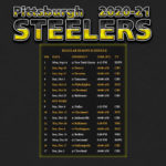 2020 2021 Pittsburgh Steelers Wallpaper Schedule