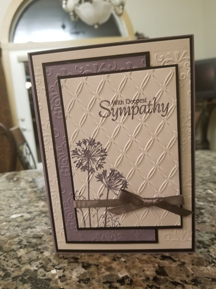 Beautiful Sympathy Card Sympathy Cards Handmade 