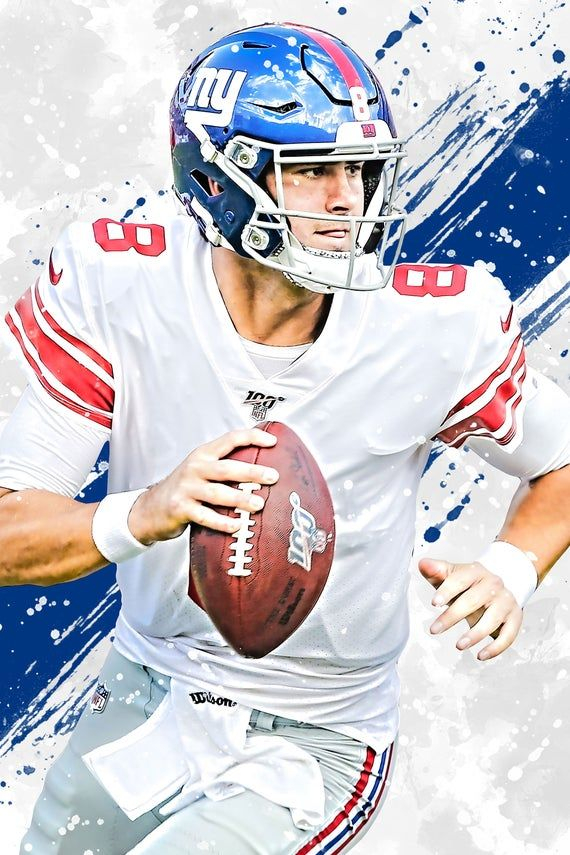 Daniel Jones New York Giants Poster Print Sports Art 