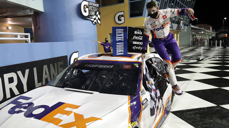 FedEx Removes Branding From Denny Hamlin s Car To Feature 