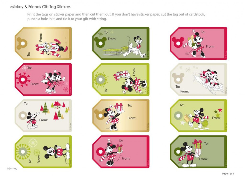 Free Disney Christmas Printables Disney Momma