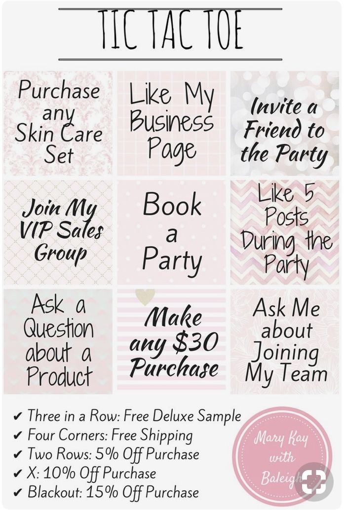Fun Game To Play At Parties Mary Kay Marketing Mary 