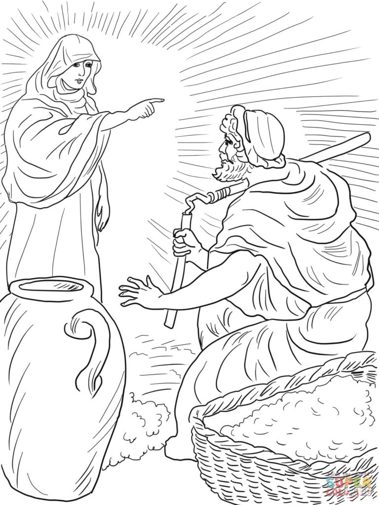 Gideon Coloring Page Free Coloring Home