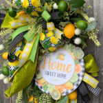 Home Sweet Home Wreath Lemon Wreath Lemon Lime Wreath