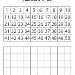 Image Result For Free Printable 1 50 With Blank 1 50