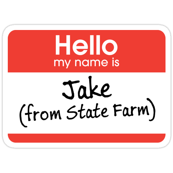  Jake From State Farm Stickers By Marc Bublitz Redbubble