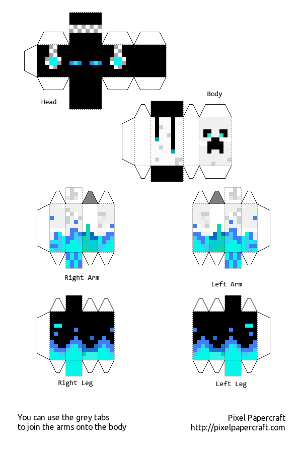 My Skin In Papercraft easier Minecraft Printables 