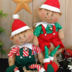 PDF E Pattern Primitive Raggedy Elf Doll Christmas Holiday