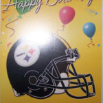 Pittsburgh Steelers Happy Birthday Card Greeting Card