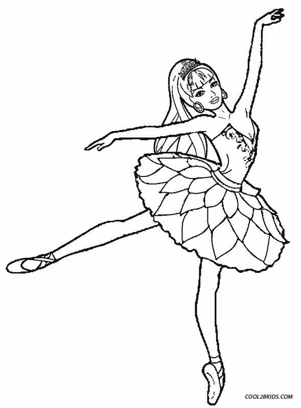 Printable Ballet Coloring Pages For Kids