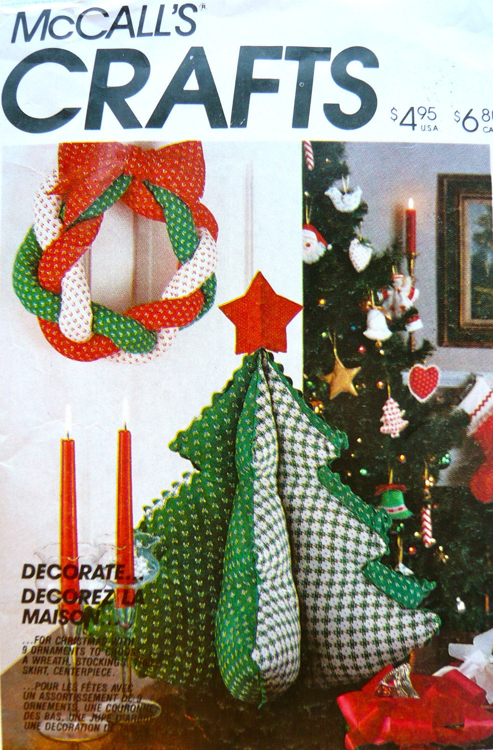 Stuffed Christmas Tree Sewing Pattern Stuffed Wreath