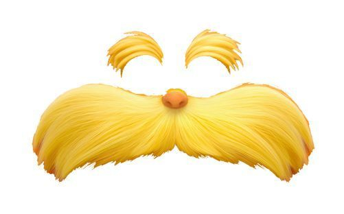The Lorax Mustache Template Printable The Lorax Mustache 