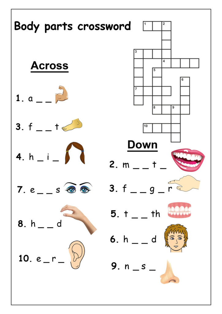 Very Easy Crossword Puzzles K5 Worksheets