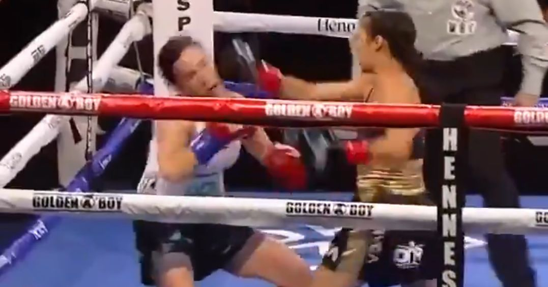 Video Boxer Seniesa Estrada Scores Ridiculous 7 second 