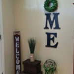 Wood Letters HOME With Wreath Wall Decor Diy Living