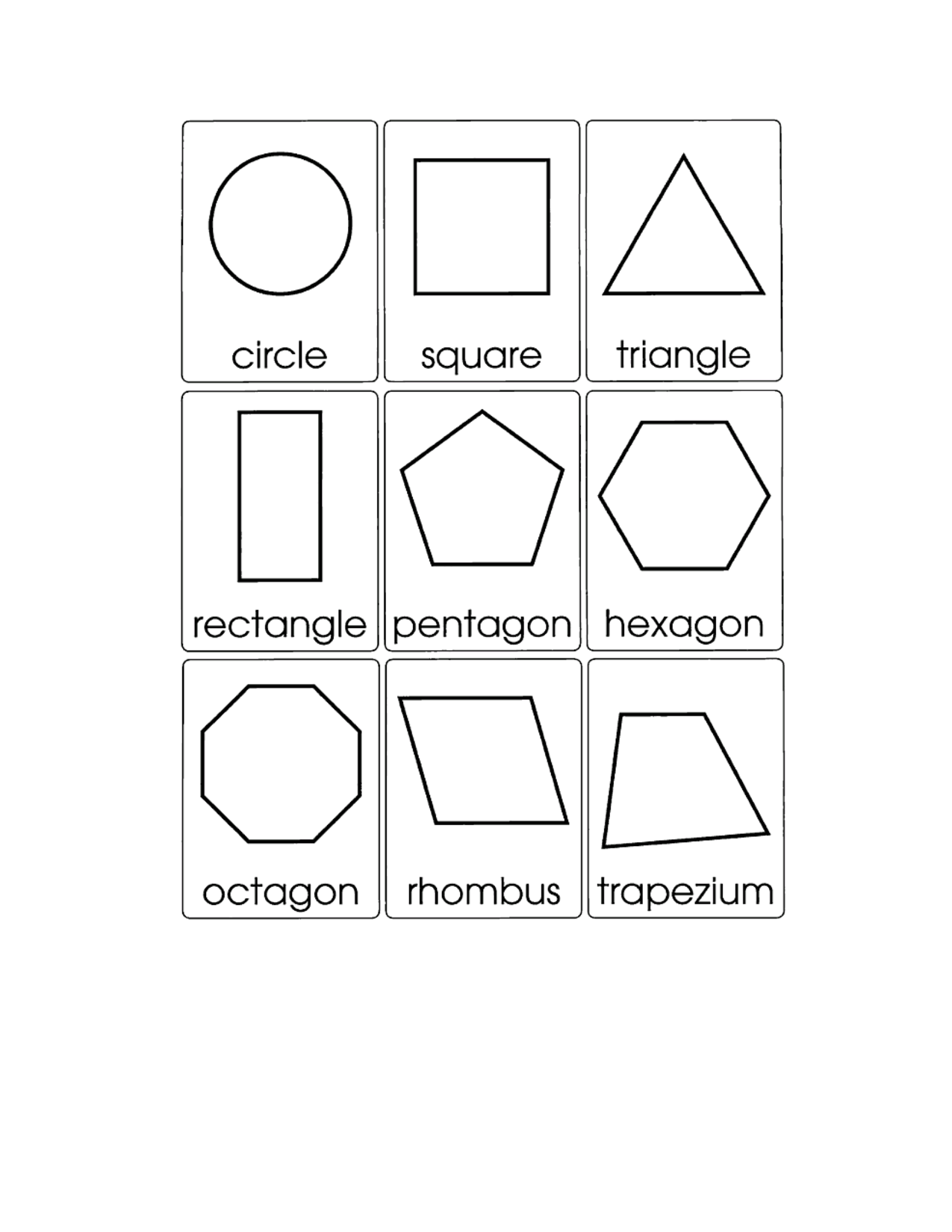 10 Best Images Of 2D Shapes Worksheets 2D Shape Names