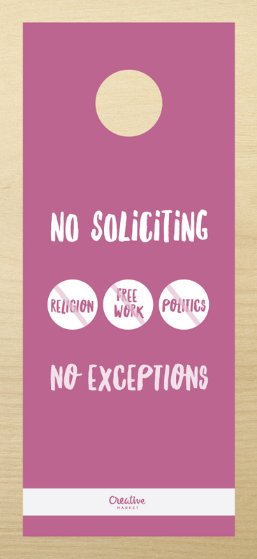 10 Funny Door Signs Every Designer Needs To Hang Outside 