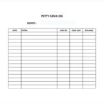11 Petty Cash Log Template Examples PDF Examples