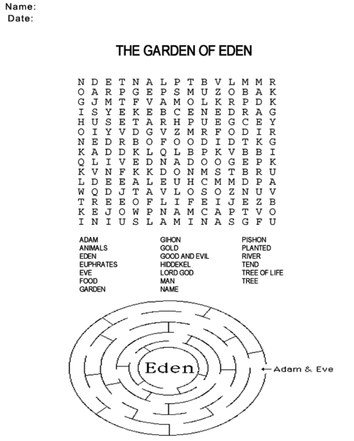 16 Best Images Of Youth Sunday School Worksheets Bible 
