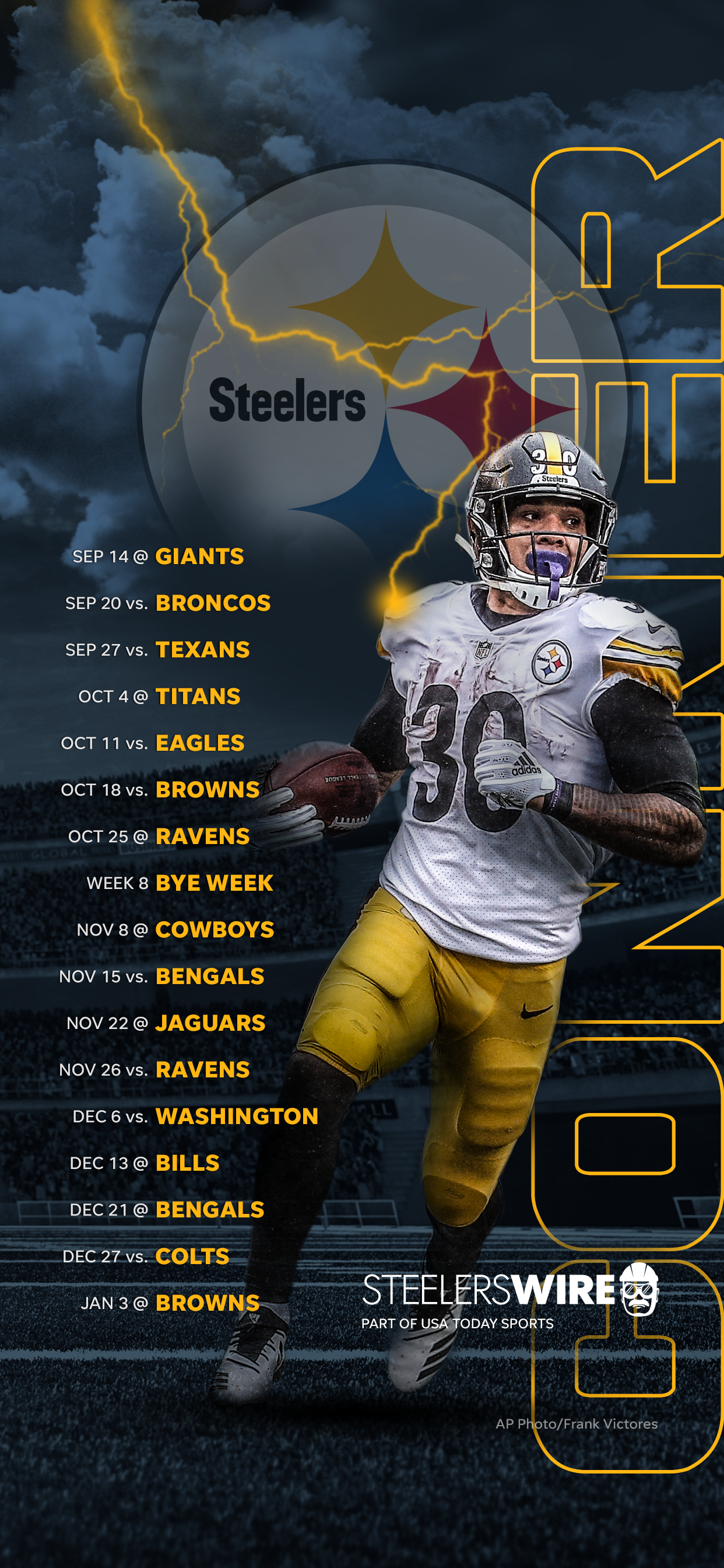 2020 Pittsburgh Steelers Schedule