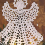 21 Thread Crochet Christmas Tree Ornaments Angel Snowflake