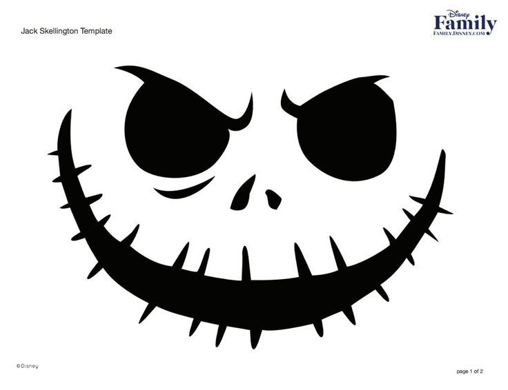 22 Disney Pumpkin Stencils You Can Print For Free Jack 