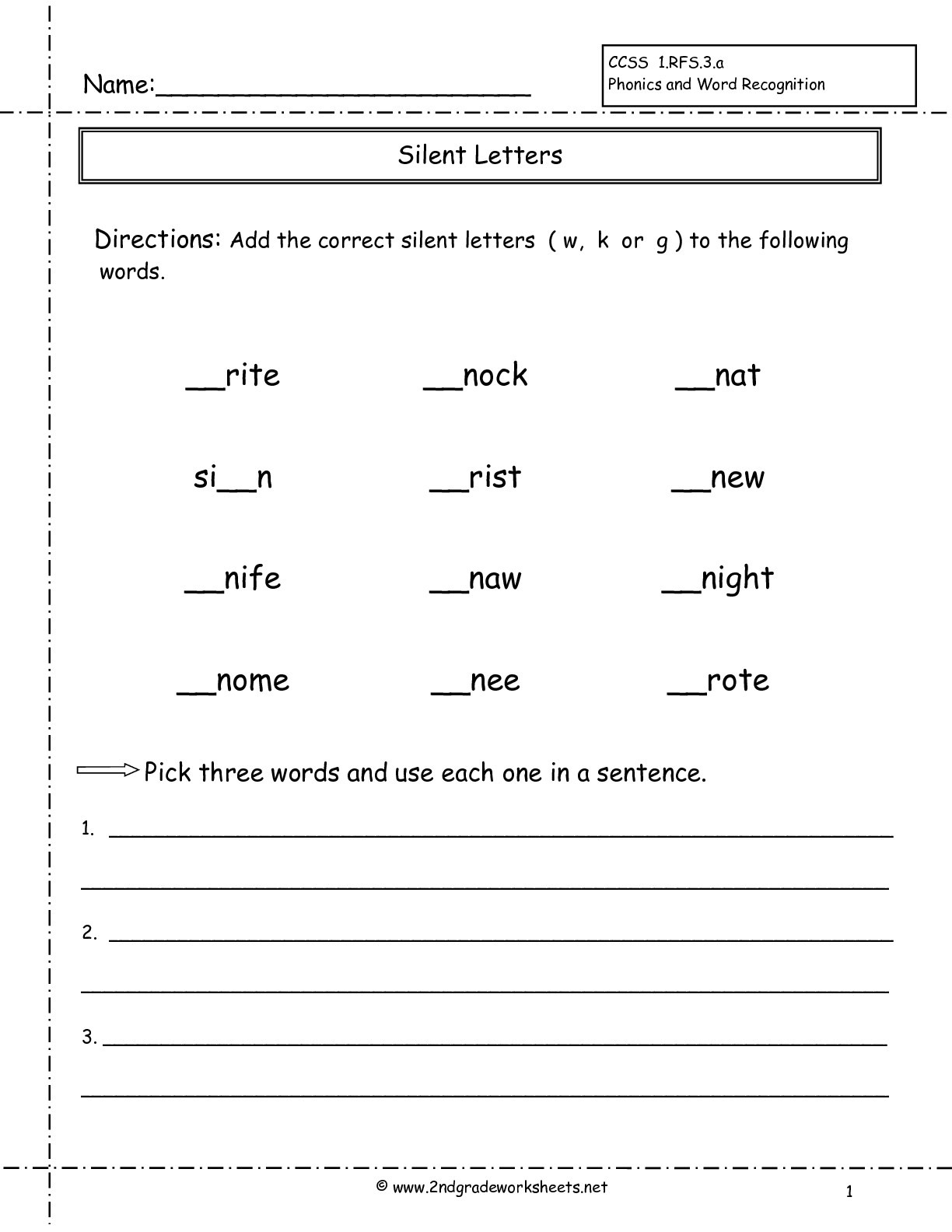 2Nd Grade Phonics Worksheets Db excel