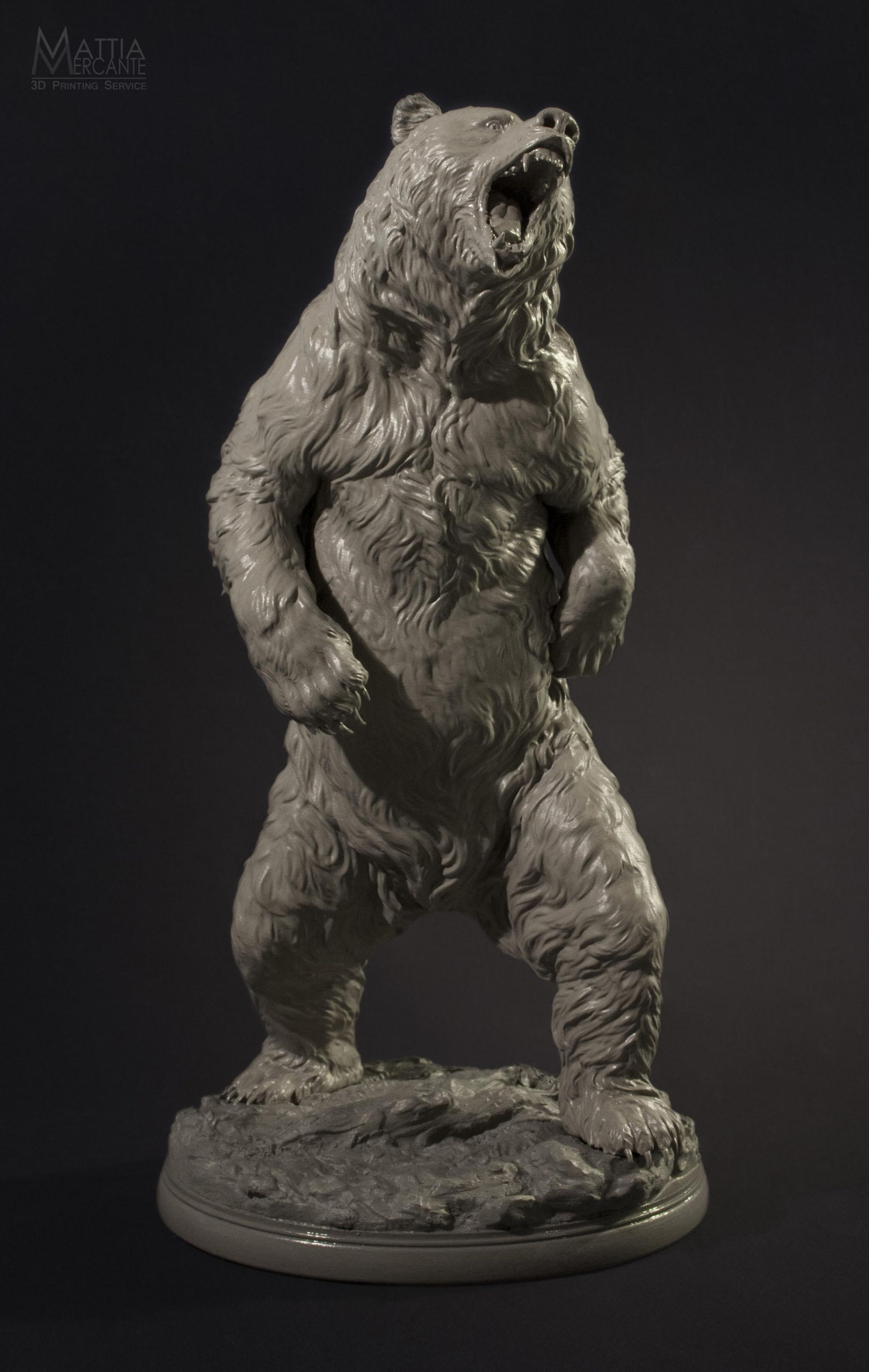 33cm Tall Extremely Detailed Bear Printed On A Form 1