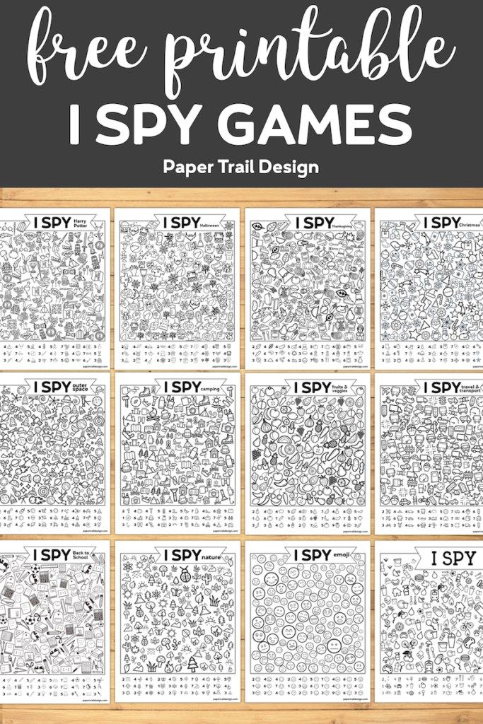 40 I Spy Game Printables Paper Trail Design Classroom