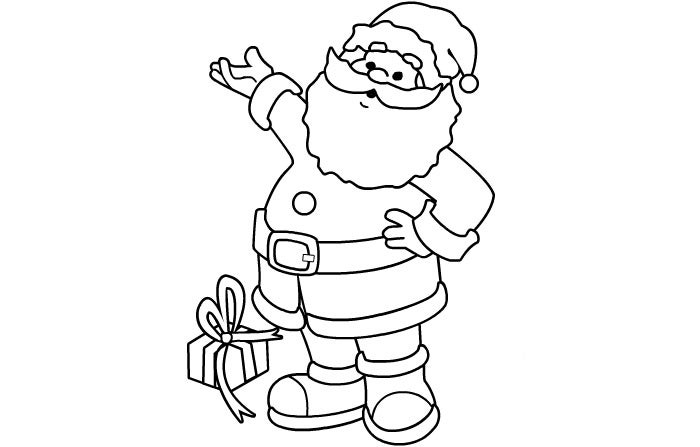 61 Best Santa Templates Shapes Crafts Colouring Pages 