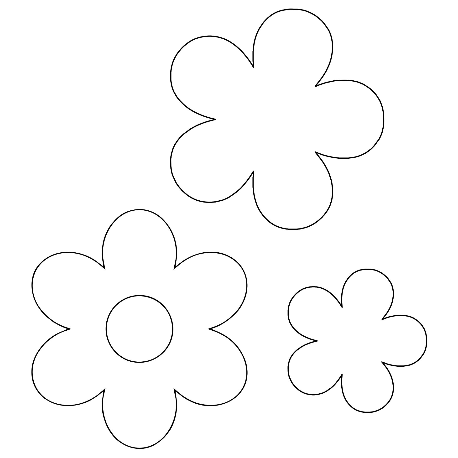 8 Best Large Flower Stencils Printable Printablee