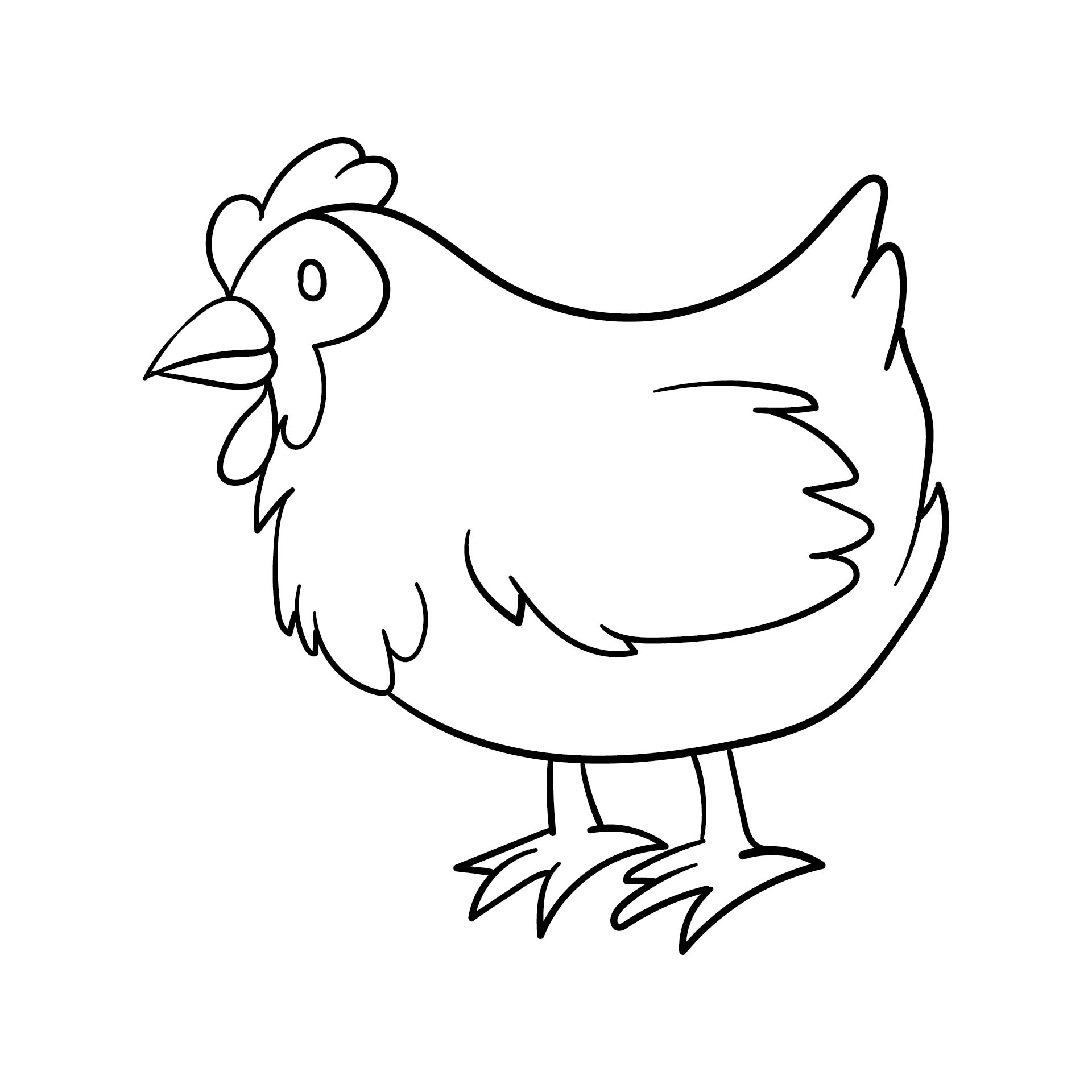 9 Best Chicken Stencils Free Printable Printablee