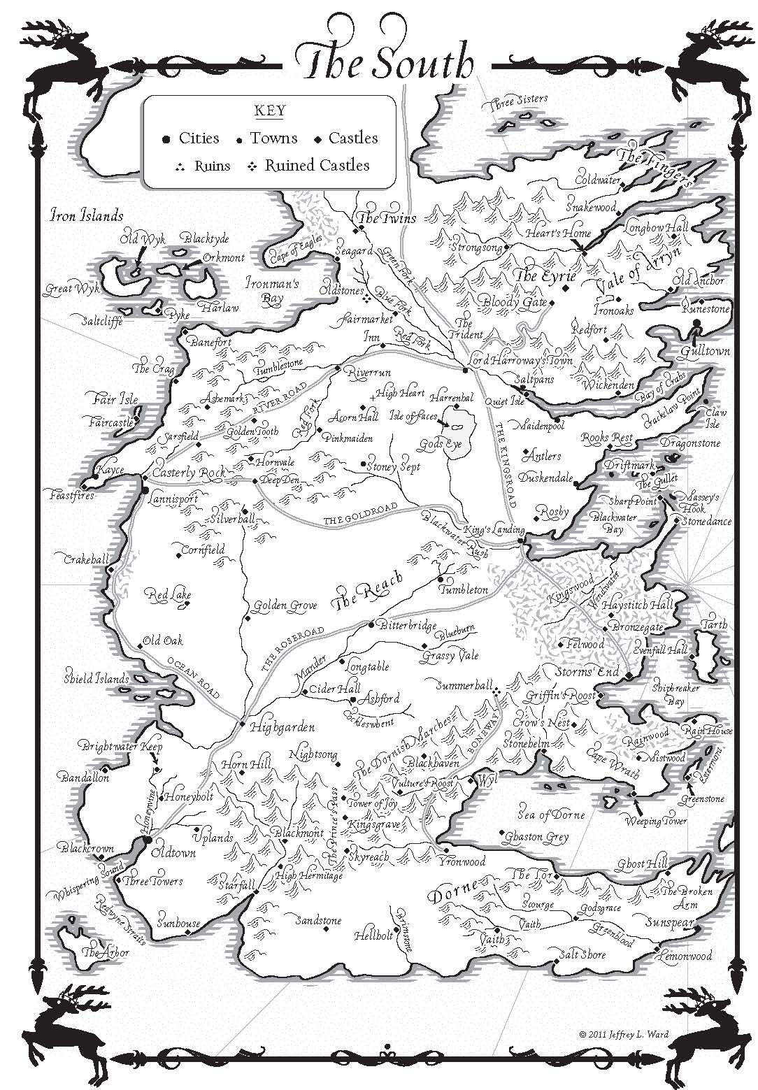 A Dance With Dragons Map Of The South A Wiki Of Ice And Fire